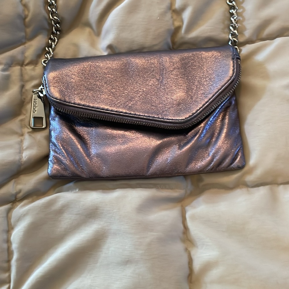 Metallic Lavender Hobo mini bag